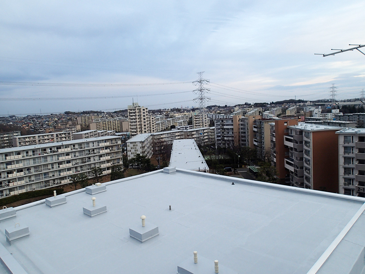 Nヶ丘団地 屋根外断熱露出防水工事