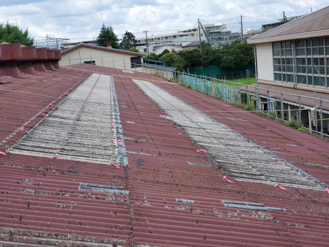 KK高等学校屋根補修工事
