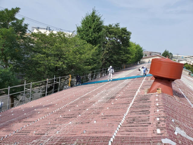 KK高等学校屋根補修工事