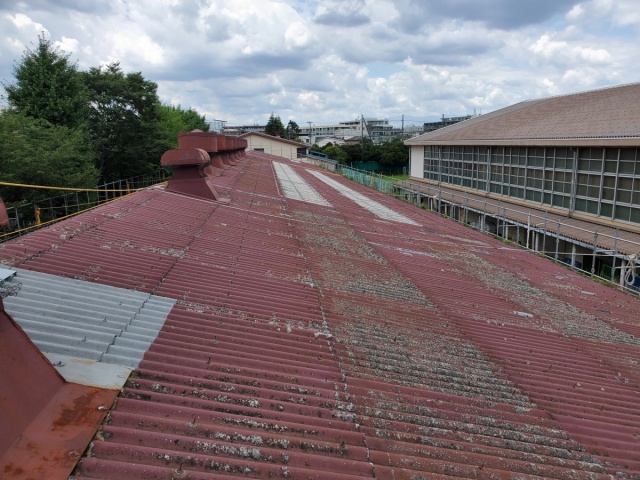 KK高等学校屋根補修工事