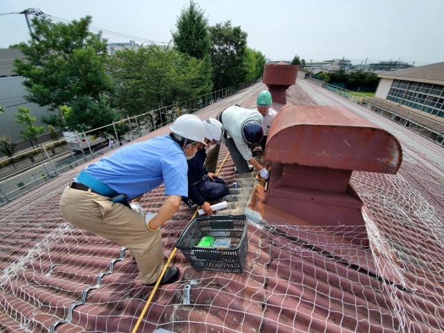 KK高等学校屋根補修工事
