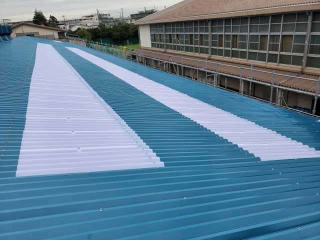 KK高等学校屋根補修工事