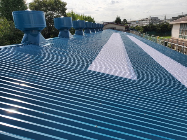 KK高等学校屋根補修工事